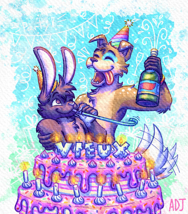 A big cake for a big birthday